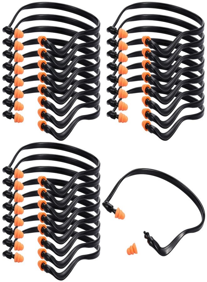 LEIFIDE 24 Pcs Banded Ear Plugs for Shooting Range Silicone Reusable Ear Protection Plugs Noise Cancelling Lightweight Earplug for Hearing Protection Sleeping Work Construction Concerts Reduction - Image 1